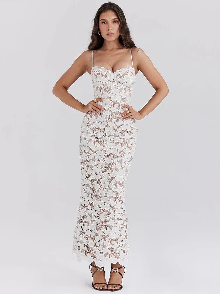 Olyssa Noir Maxi Elbise