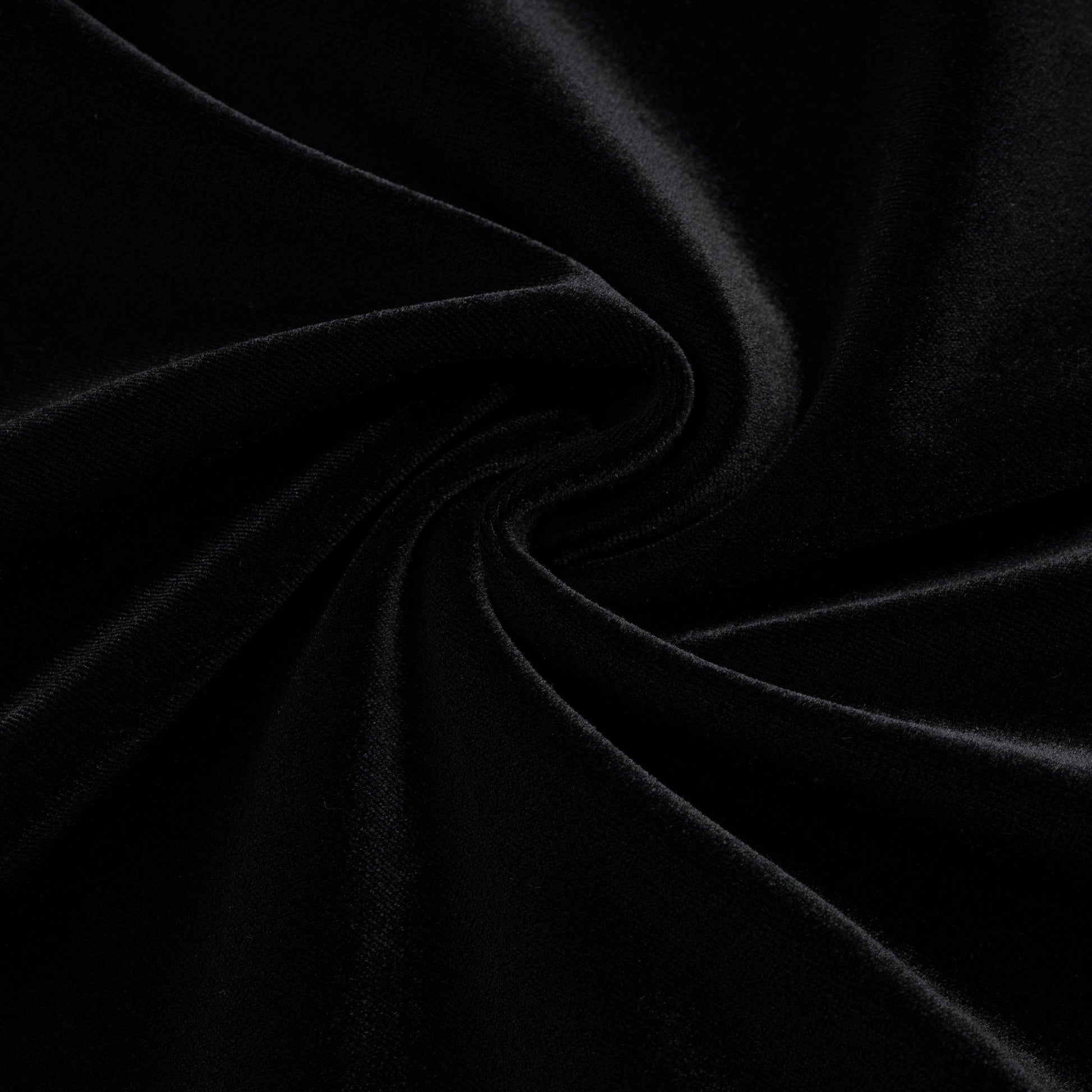 Olyssa Blanche Siyah U Yaka Midi Elbise