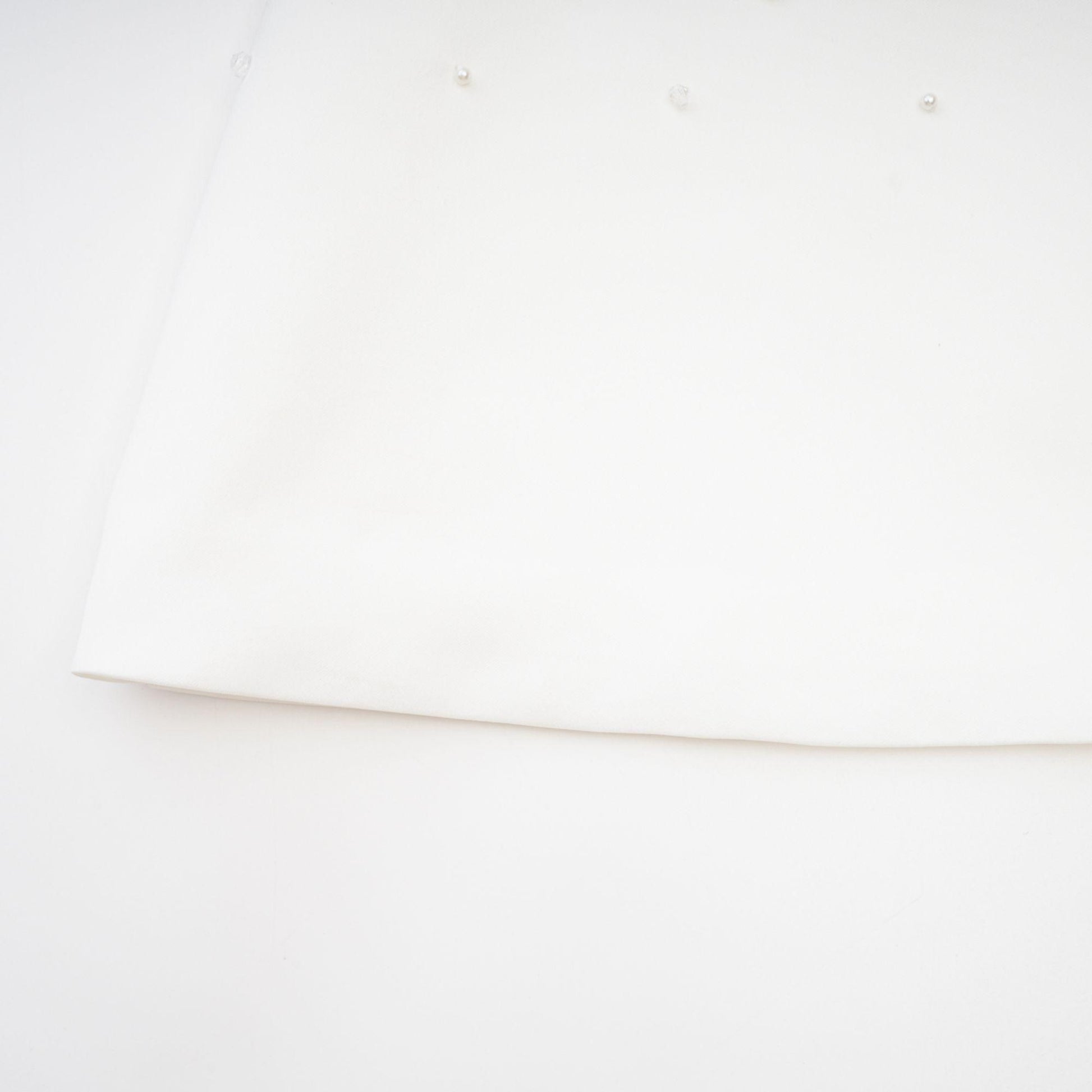 Olyssa Radiance Elegance Beyaz Taş İşlemeli Straplez Mini Elbise