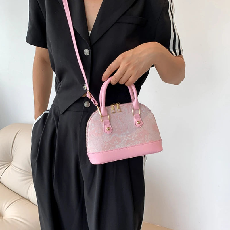 Paris Elegance Desenli Mini Çanta