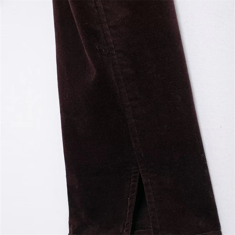 Krokodil  Kadife Üst Ceket