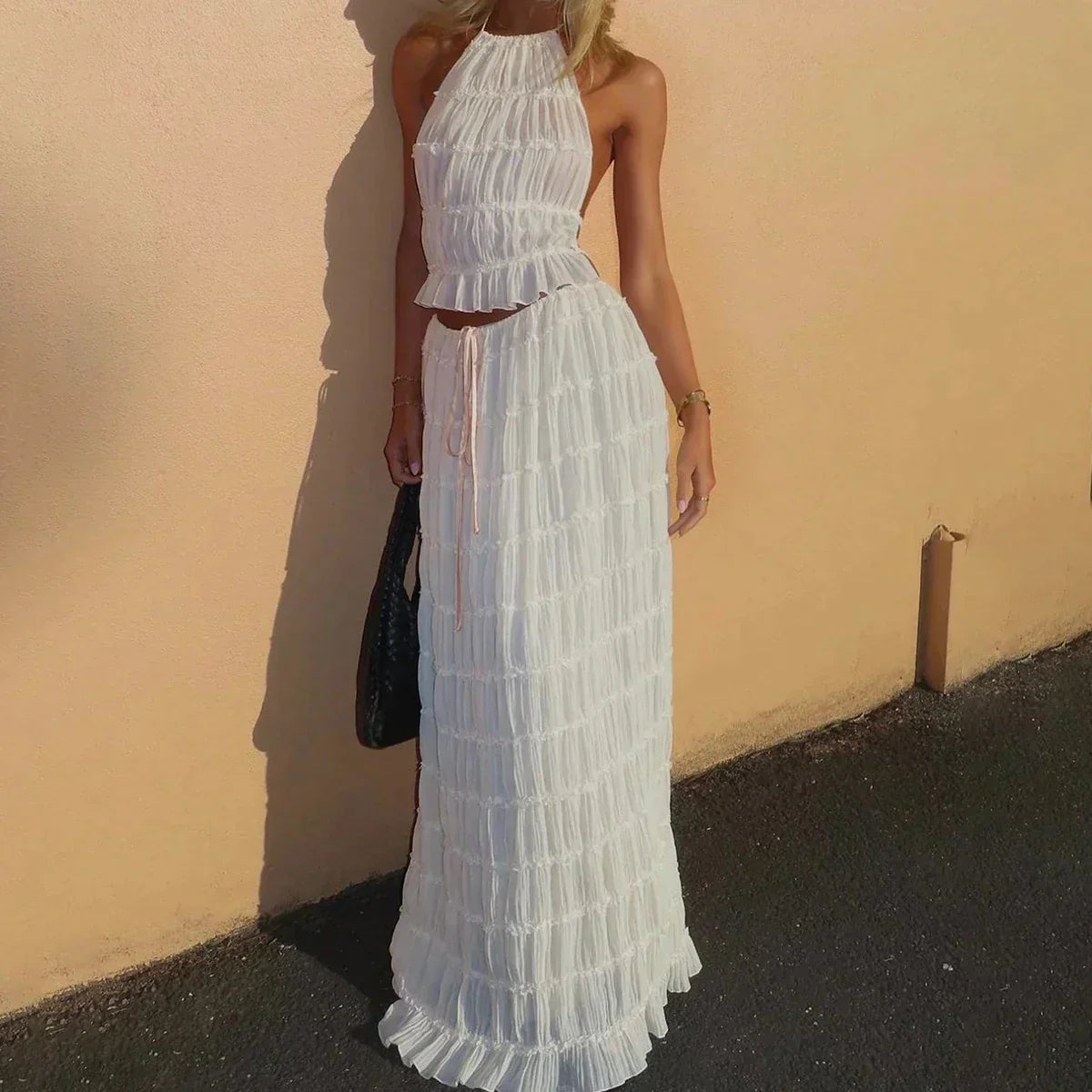 Olyssa Écru Breeze İki Parça Set