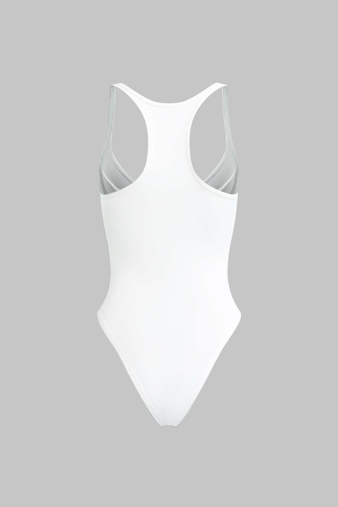Basic Düz Derin V Yaka Bustier Bodysuit