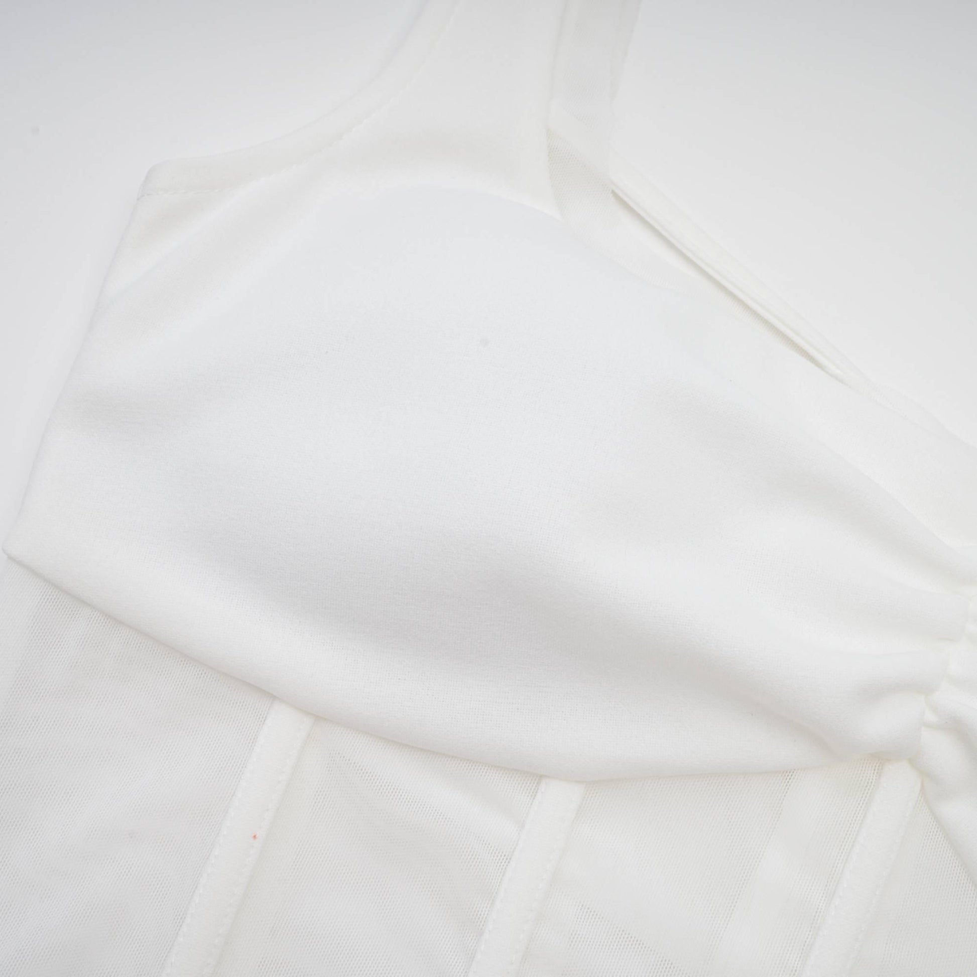 Elegant Beyaz Midi Elbise