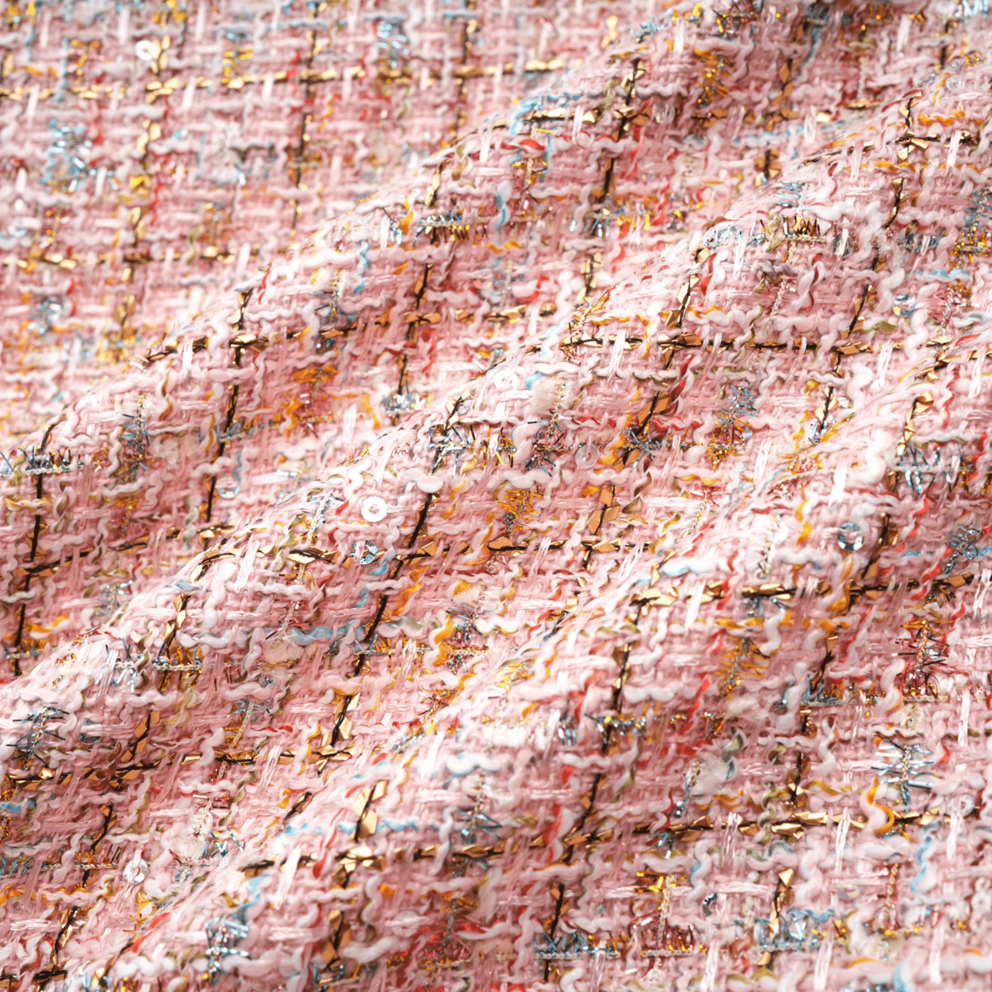 Aoife Pembe İşlemeli Tüvit Mini Elbise