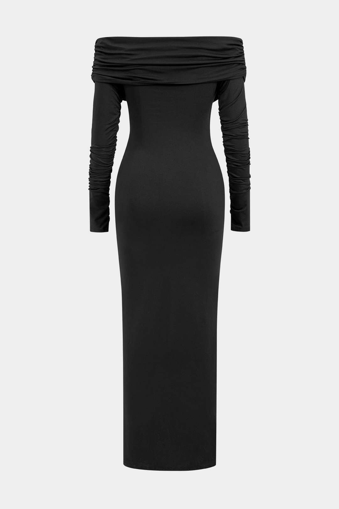 Volanlı Tek Omuz Maxi Elbise