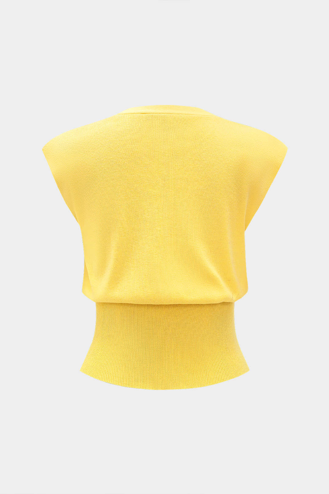 Triko Düğmeli Kolsuz Bluz