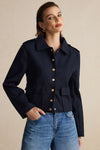 Button Pocket Long Sleeve Ceket