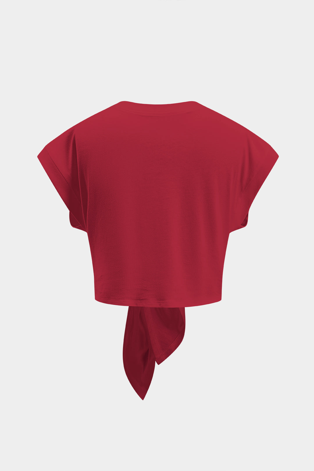 Kabarık Bağlama Detaylı T-Shirt