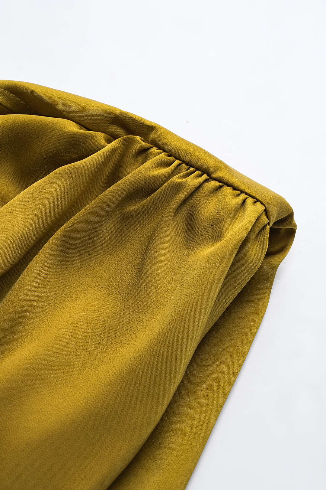 Olyssa Metallic Saten Düğmeli Kıvrımlı Askılı Bluz