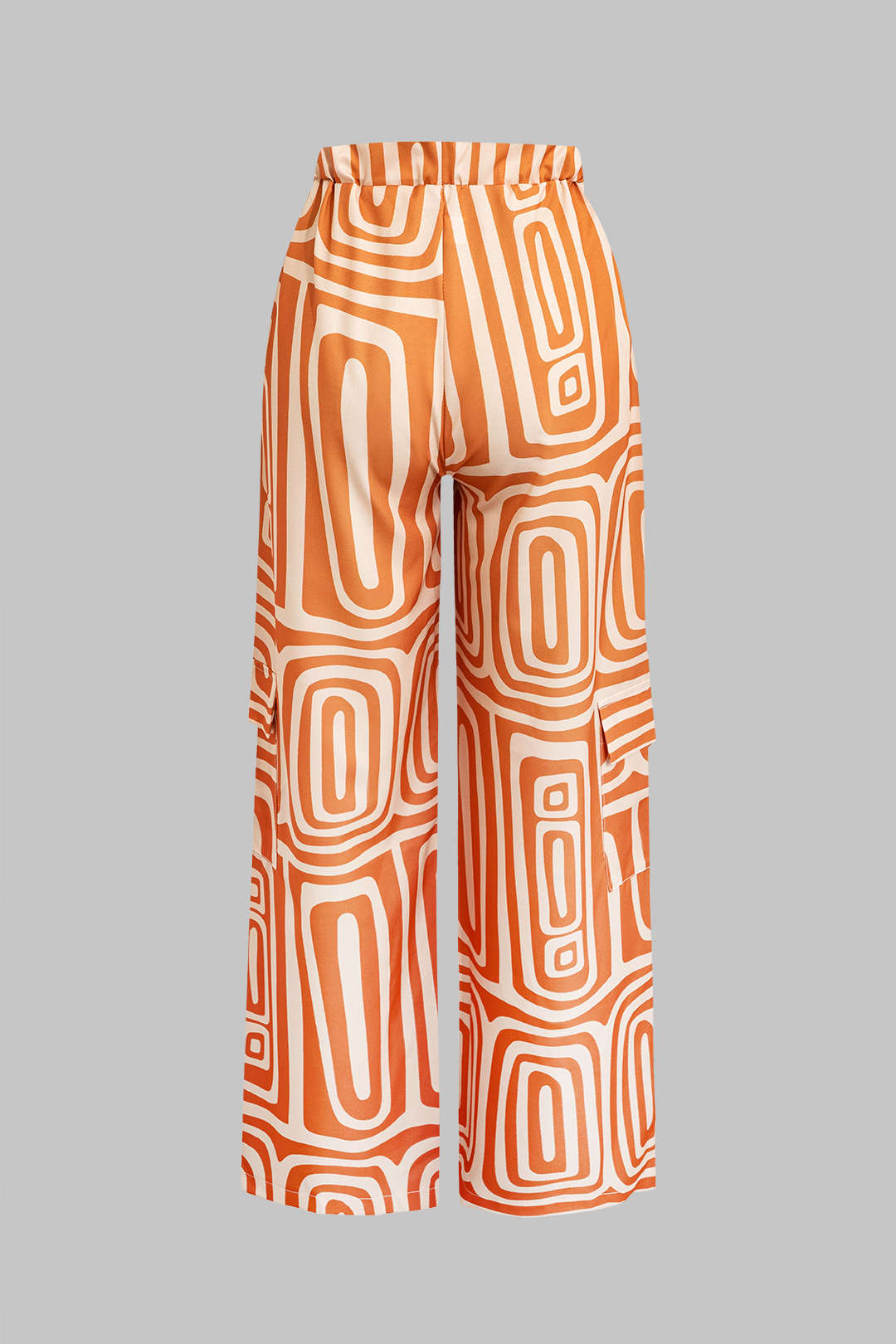 Sıcak Düğüm Gömlek Ve Sanatsal Baskı Pantolon Seti