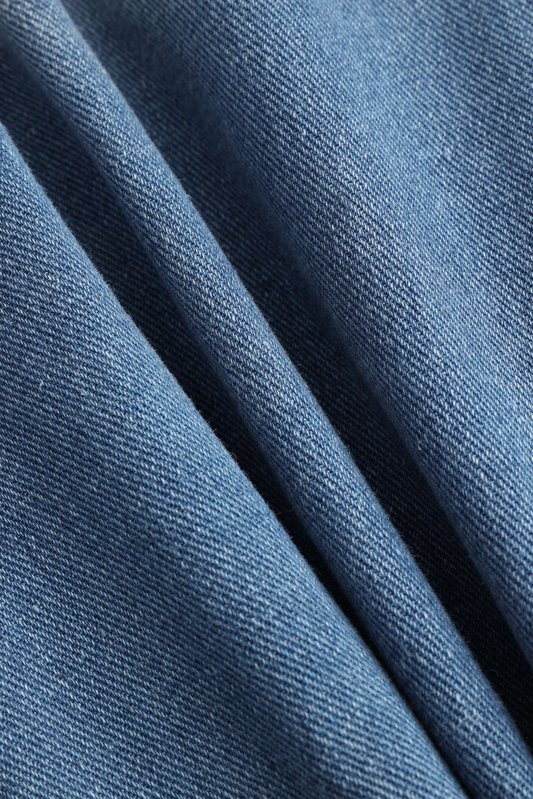 Düğmeli Yüksek Bel Düz Kesim Kot Pantolon