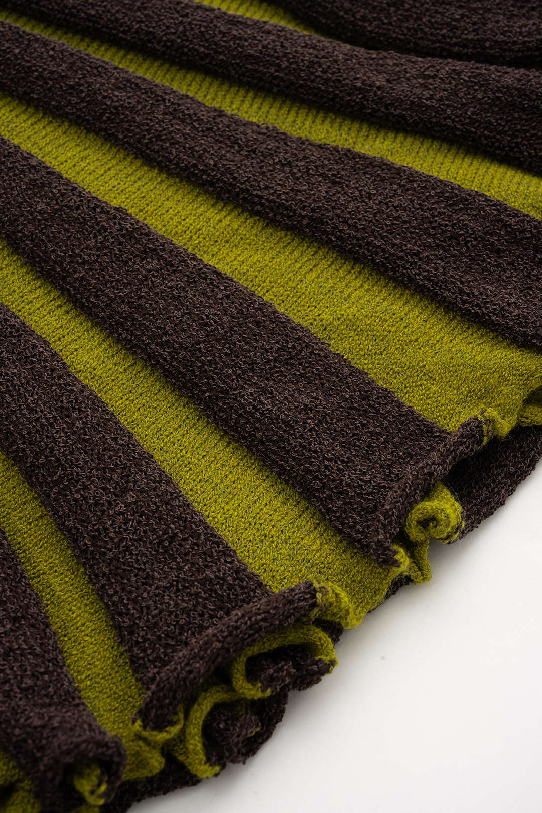 Örgü Kontrast V Yaka Düğmeli Kolsuz Elbise