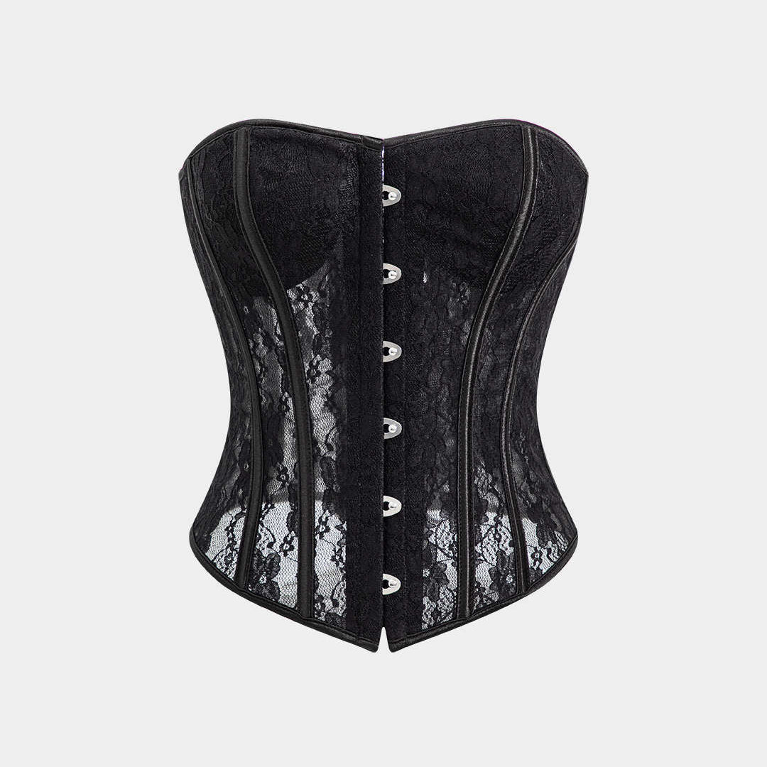 Lace Büstiyer Bağcıklı Korse Top