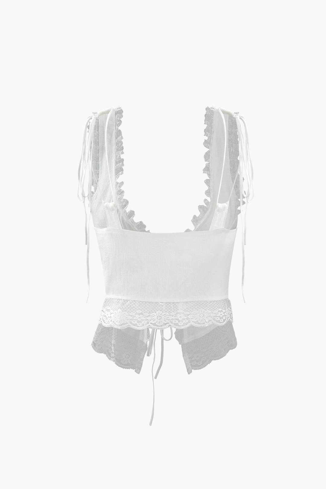 Dantel Detaylı Bağlama Ön Tank Topu