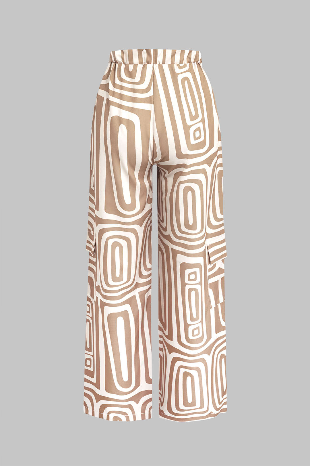 Sıcak Düğüm Gömlek Ve Sanatsal Baskı Pantolon Seti