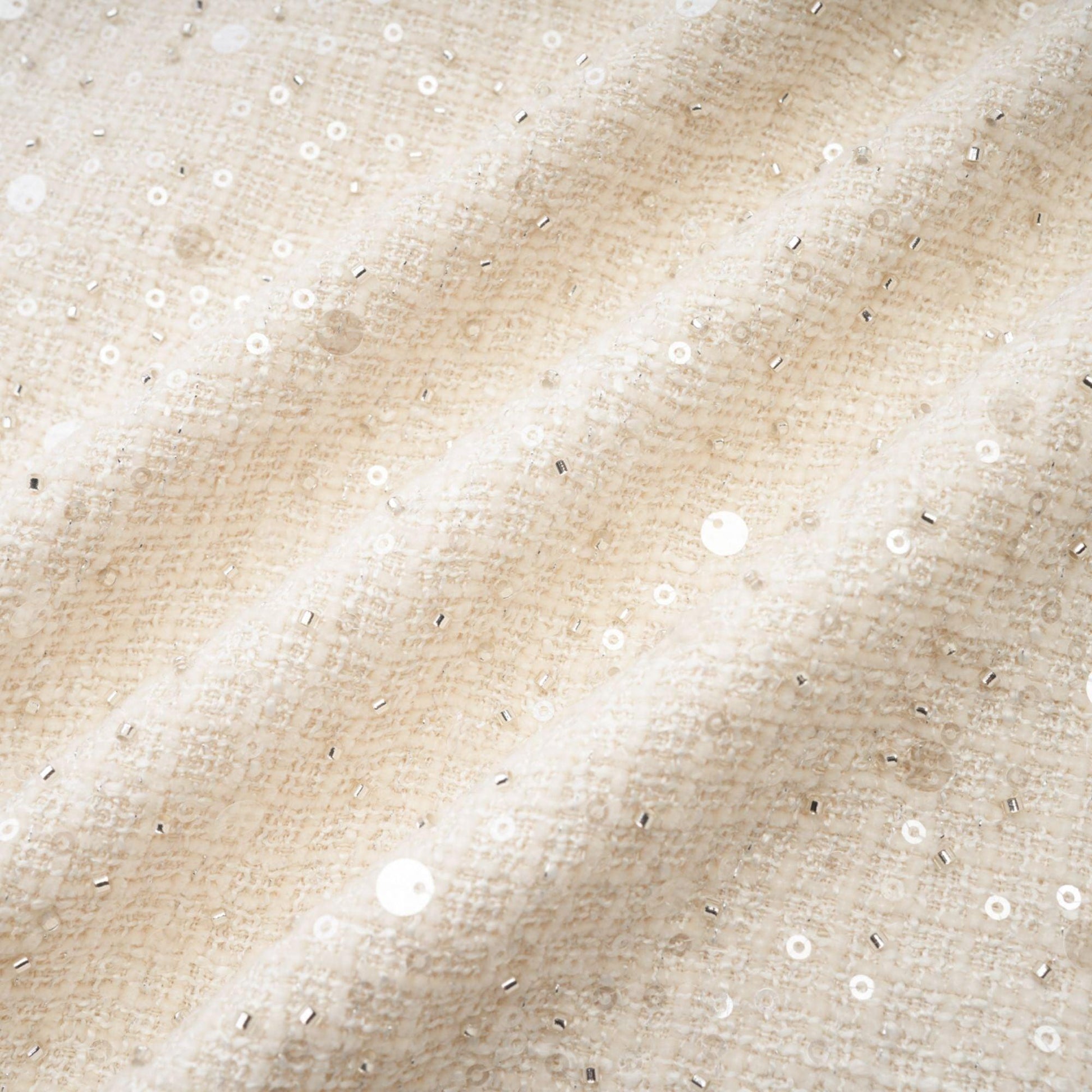 Manon Charm Açık Mavi Işıltılı Tweed Mini Elbise