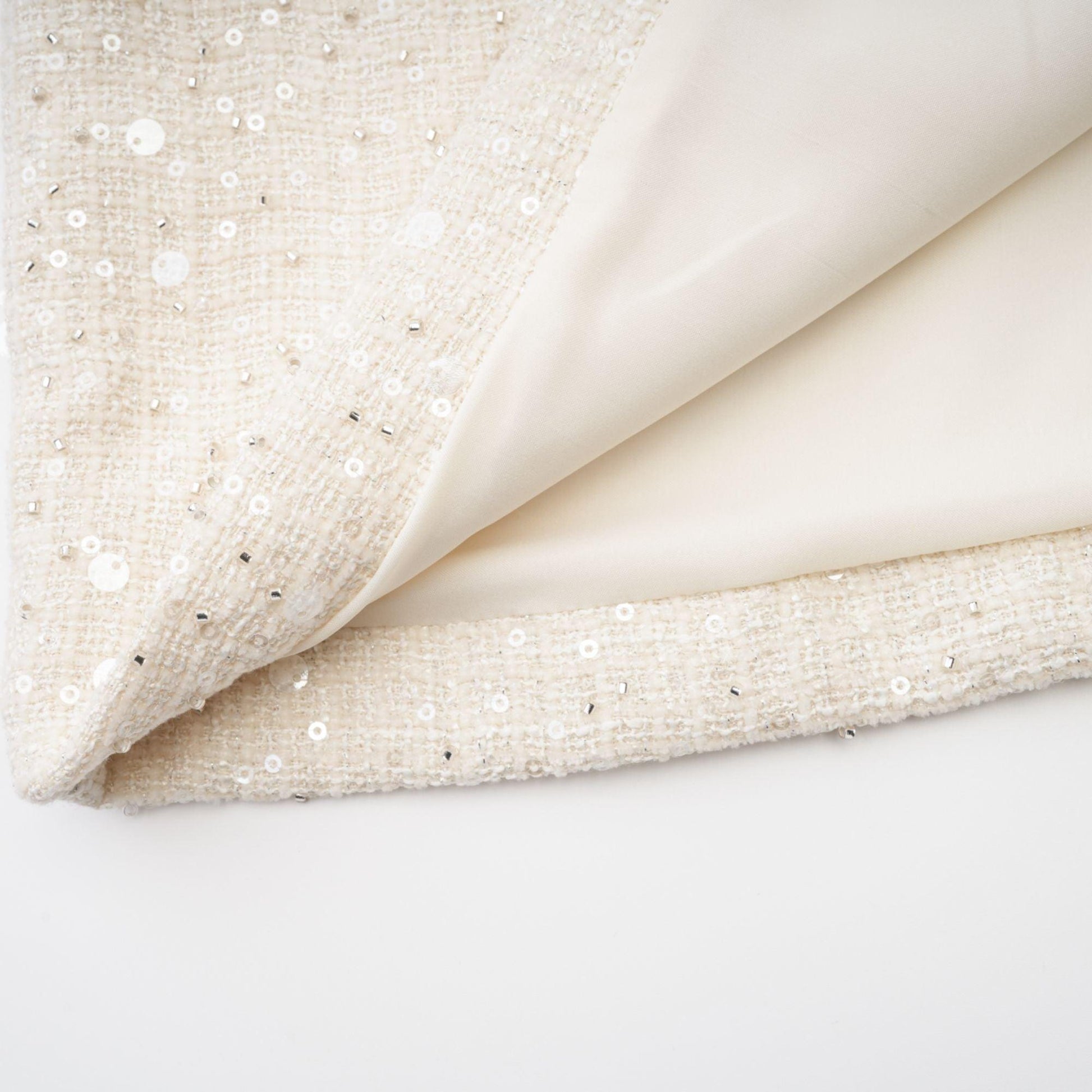 Manon Charm Açık Mavi Işıltılı Tweed Mini Elbise